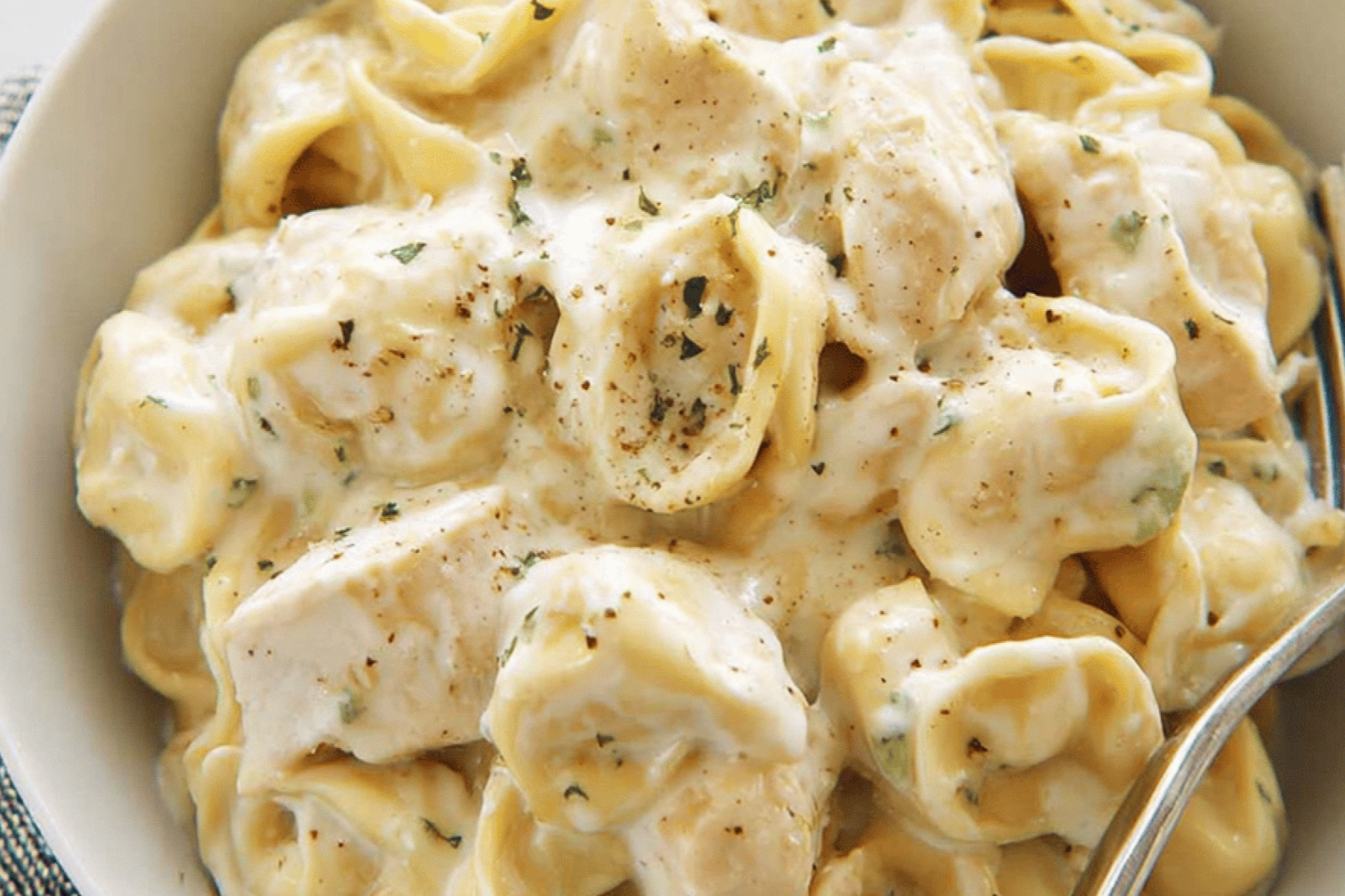 Easy Chicken Tortellini Alfredo with Homemade Sauce