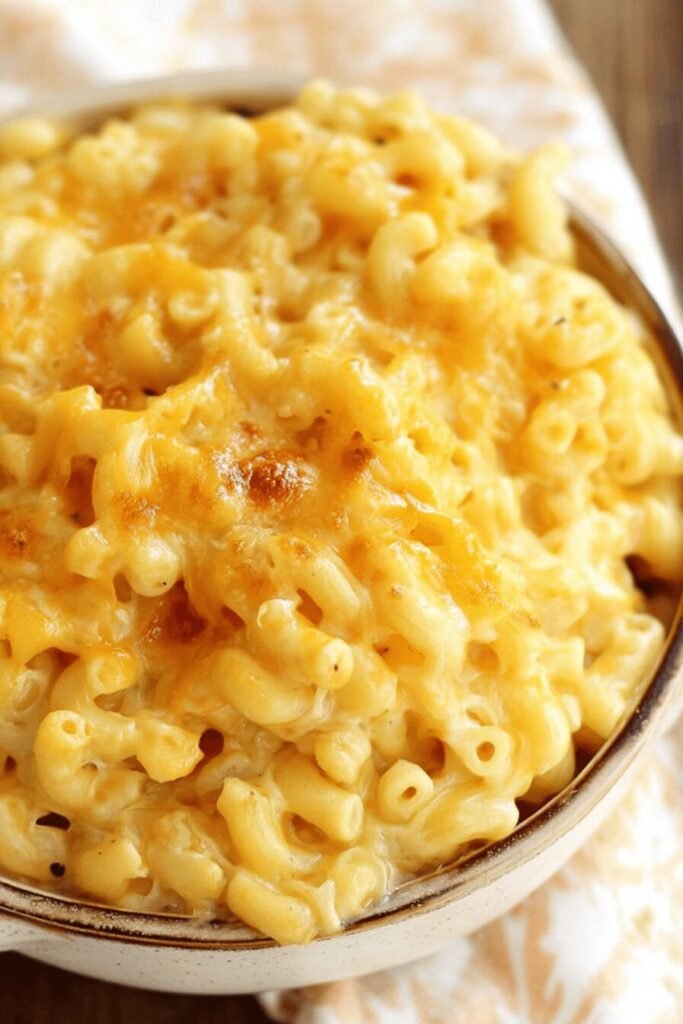 Easy Creamy 4-Ingredient Baked Mac and Cheese