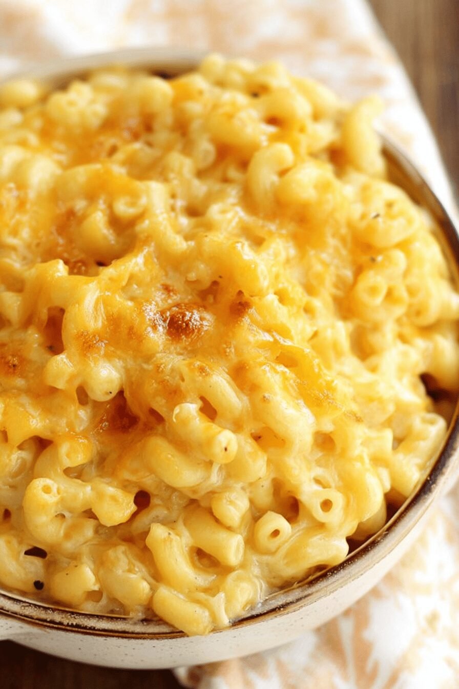 Easy Creamy 4-Ingredient Baked Mac and Cheese