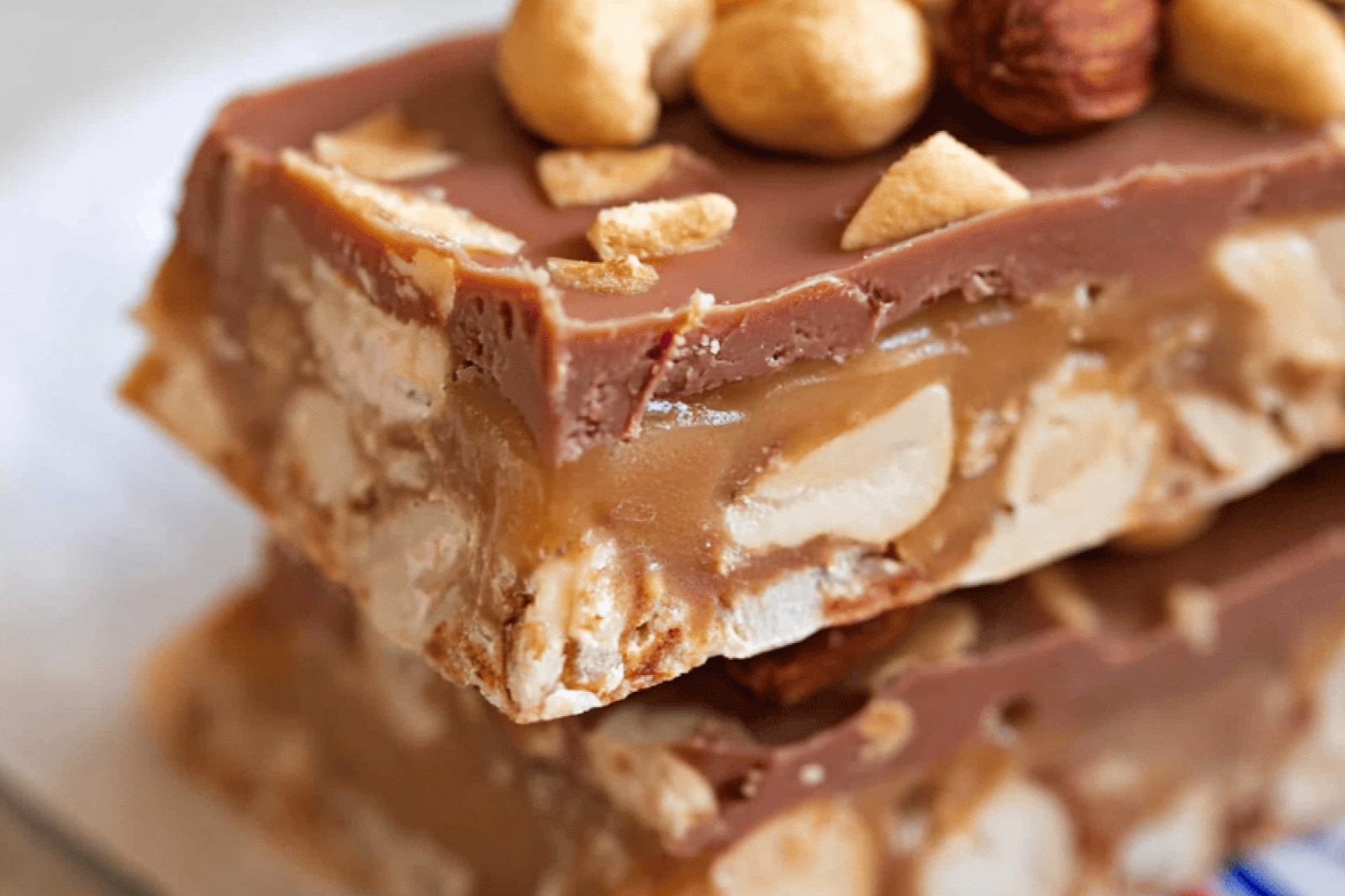 Easy Homemade PayDay Candy Bars