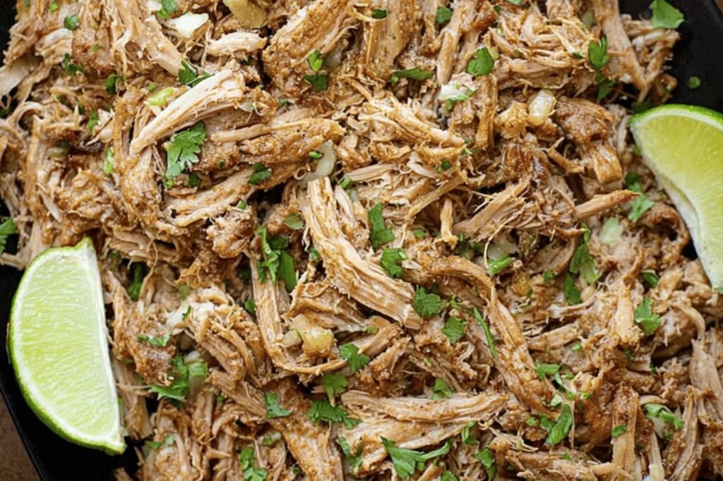 Easy Slow Cooker Carnitas for Taco Nights