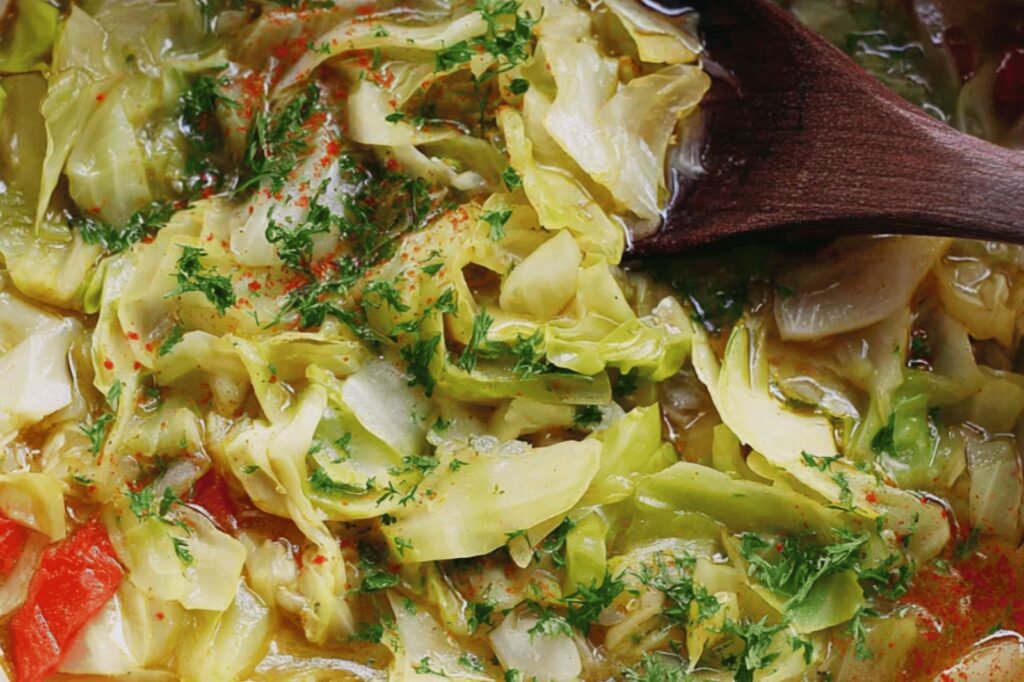 Fresh Cabbage Detox Soup for New Year