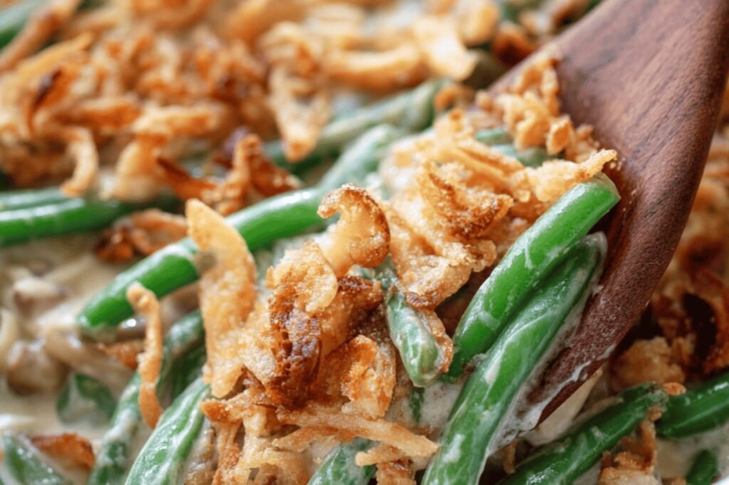 Fresh Green Bean Casserole from Scratch