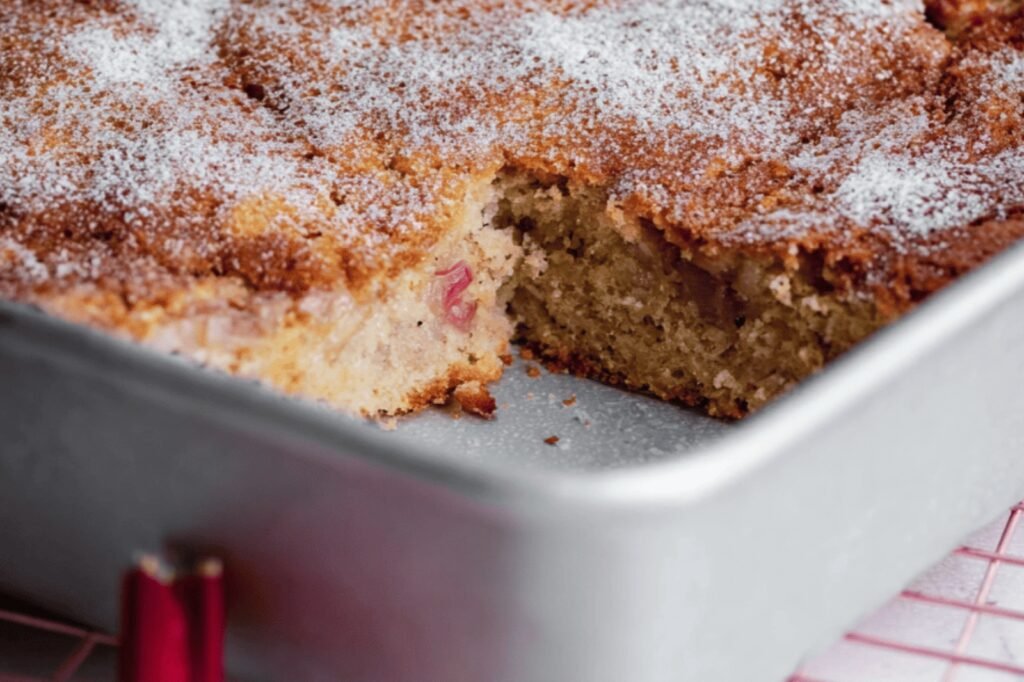 Generational Rhubarb Cake Delight