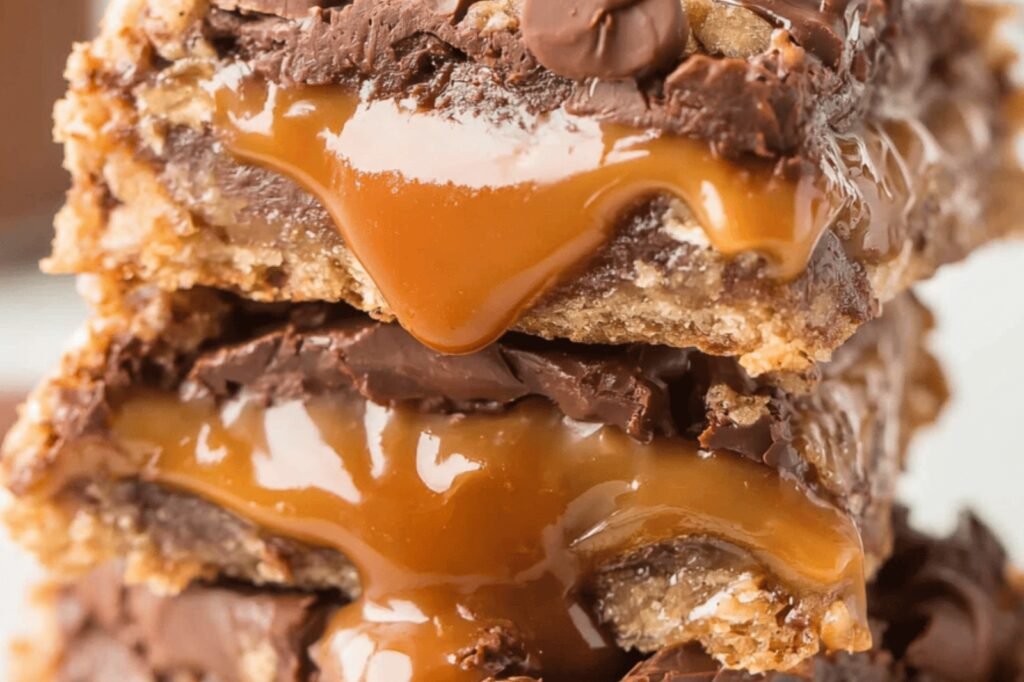 Gooey Caramel Chocolate Carmelita Bars