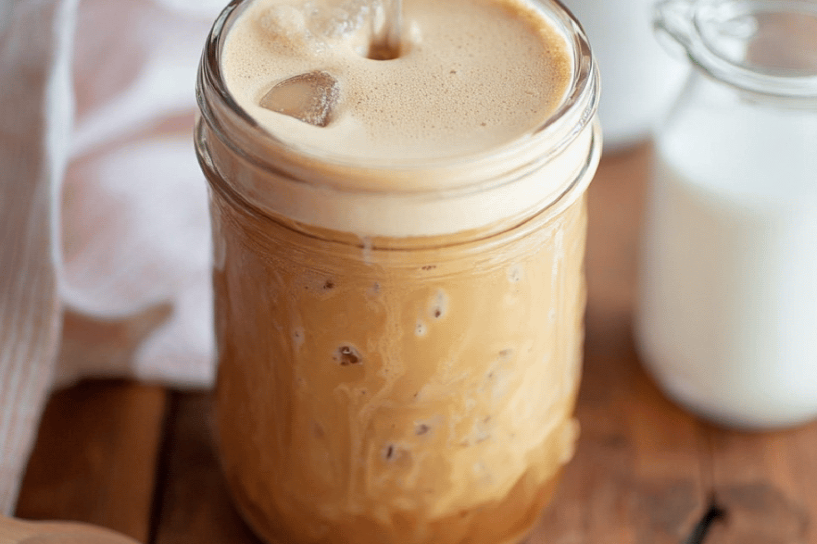 Homemade Iced Brown Sugar Oat Milk Espresso