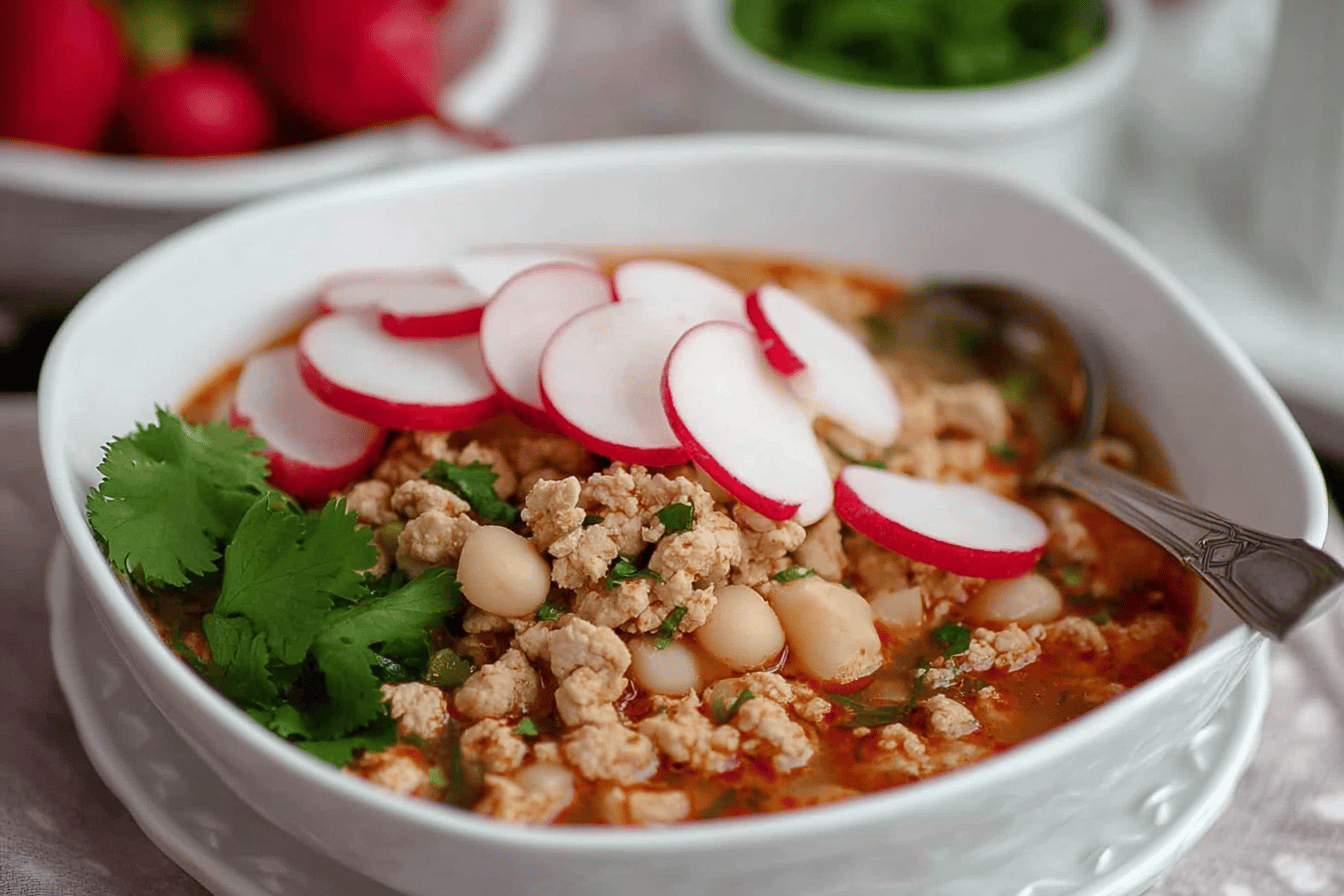 Lightened Ground Chicken Pozole Recipe