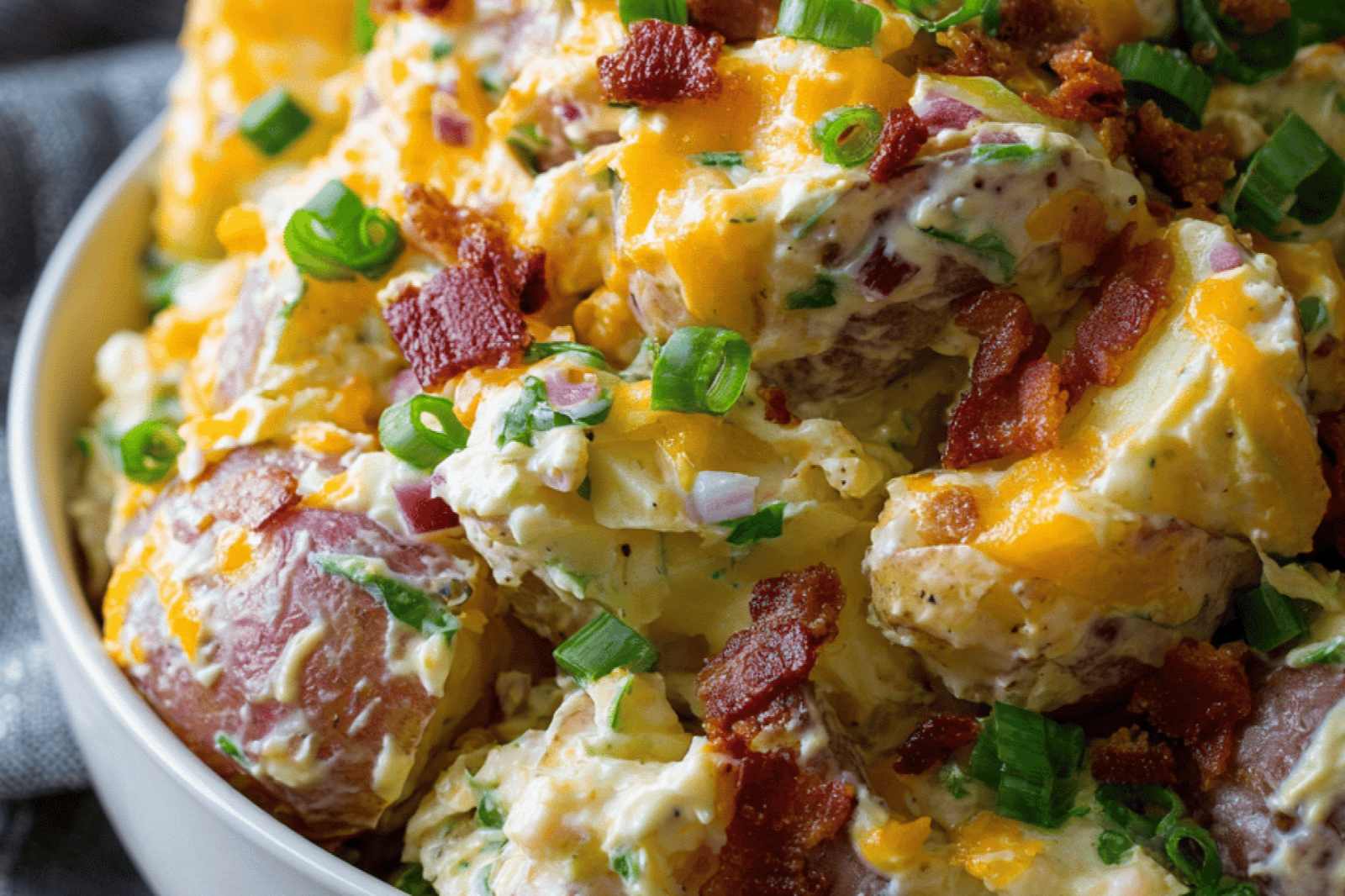 Loaded Baked Potato Salad for BBQs