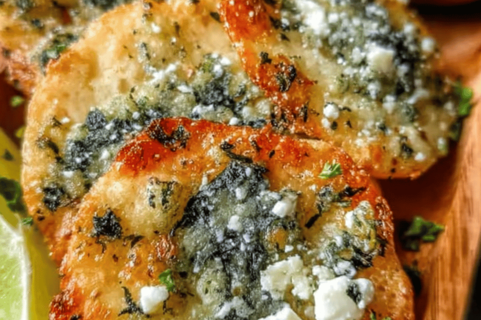 Mediterranean Spinach Feta Crisps Easy Appetizer