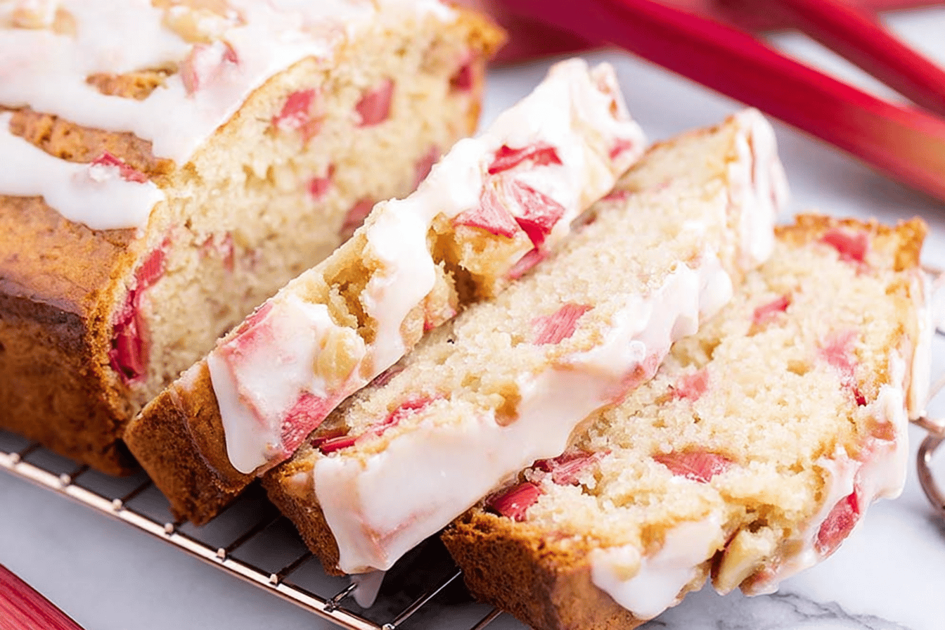 Moist Tart Rhubarb Bread Recipe