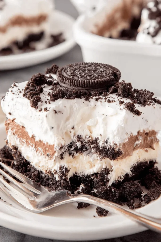 No Bake Oreo Cookie Cream Delight