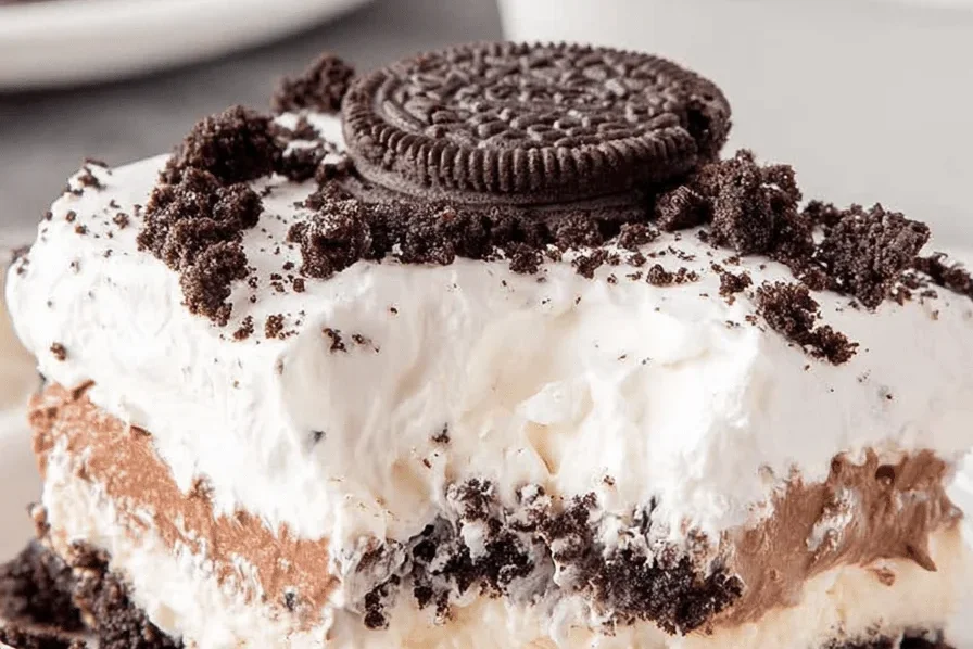 No Bake Oreo Cookie Cream Delight