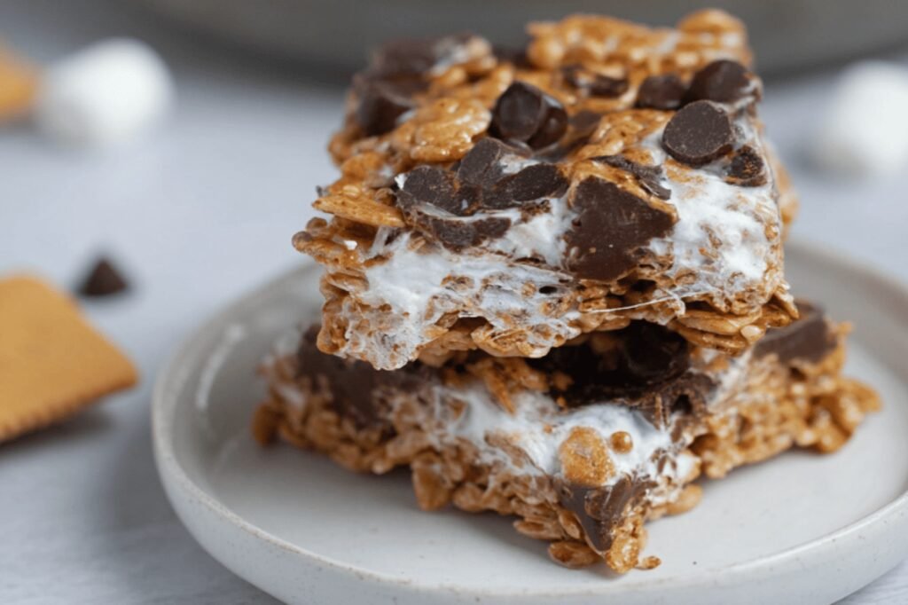 No-Bake S'mores Graham Cereal Bars