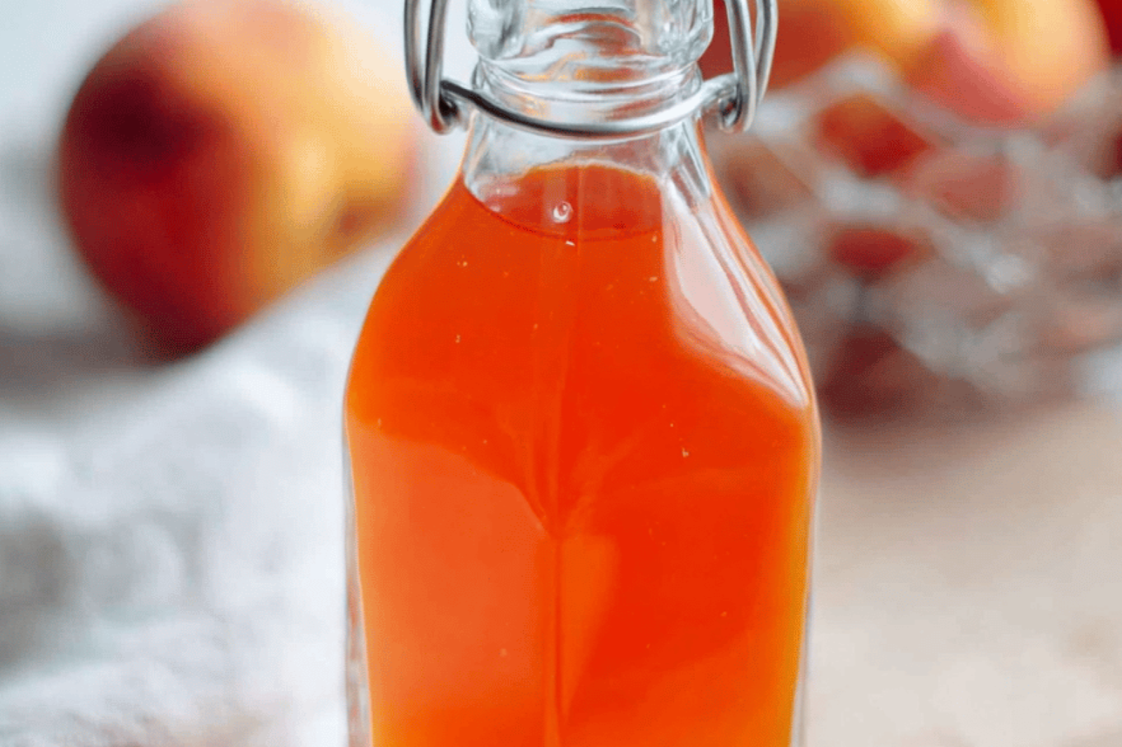 Peach Syrup for Cocktails and Sweet Treats
