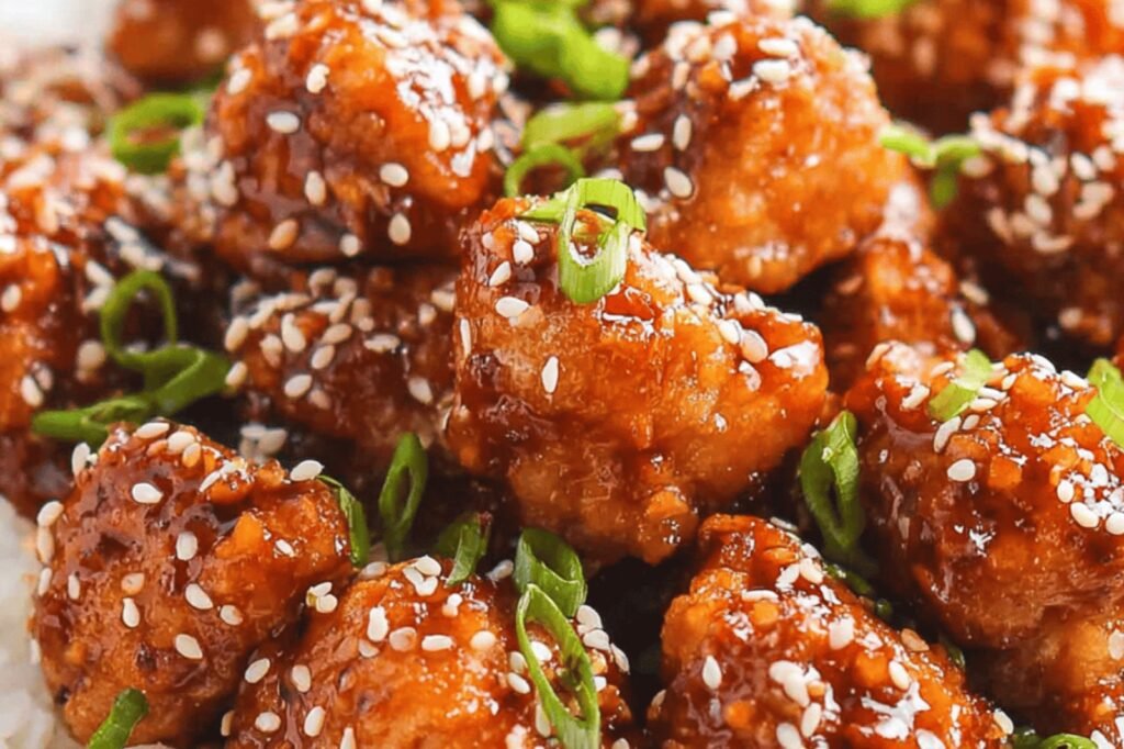 Quick Sweet-Spicy Sesame Chicken Bites