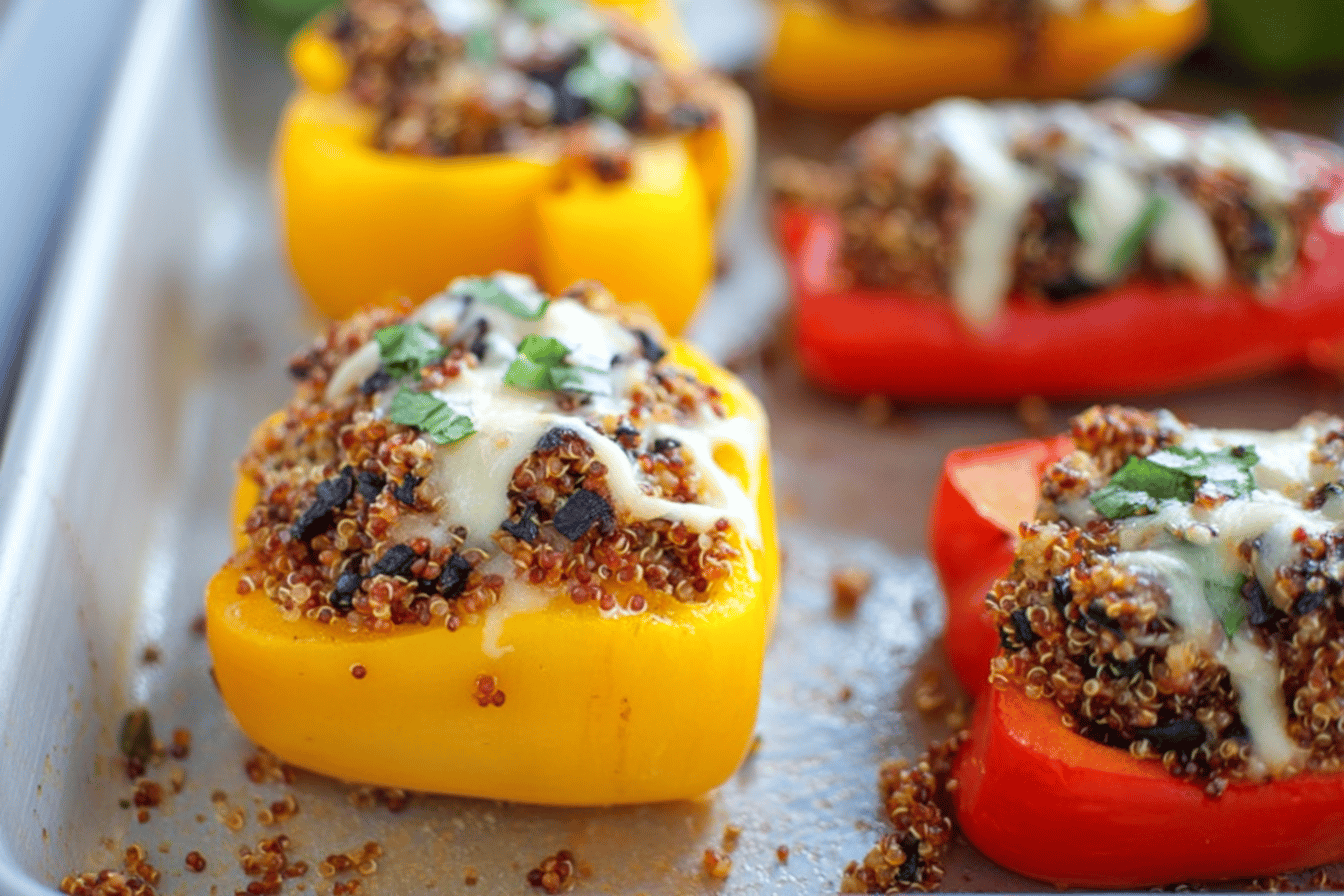 Quinoa Stuffed Peppers for Dinner