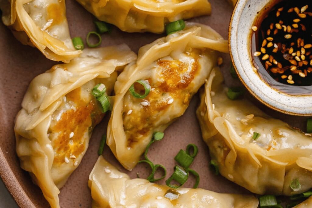 Savory Asian Veggie Dumplings with Ginger & Garlic