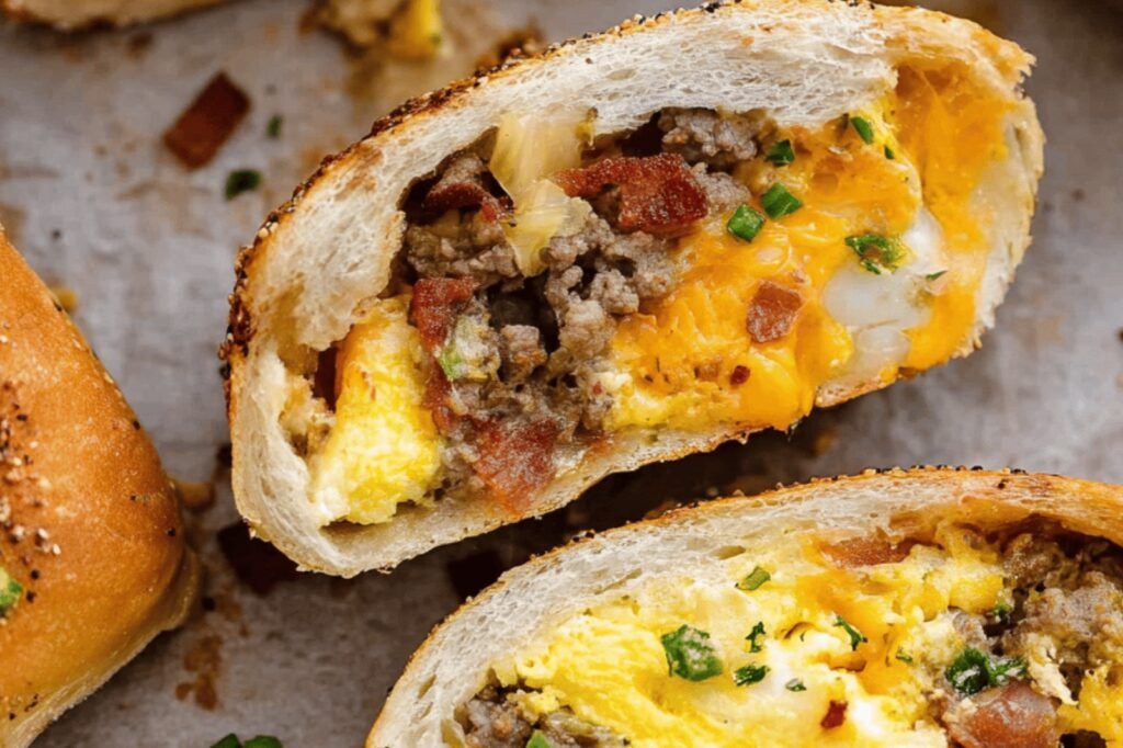 Savory Breakfast Stromboli Morning Delight