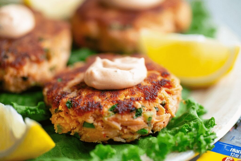 Smoked Salmon Patties with Crispy Flaky Texture