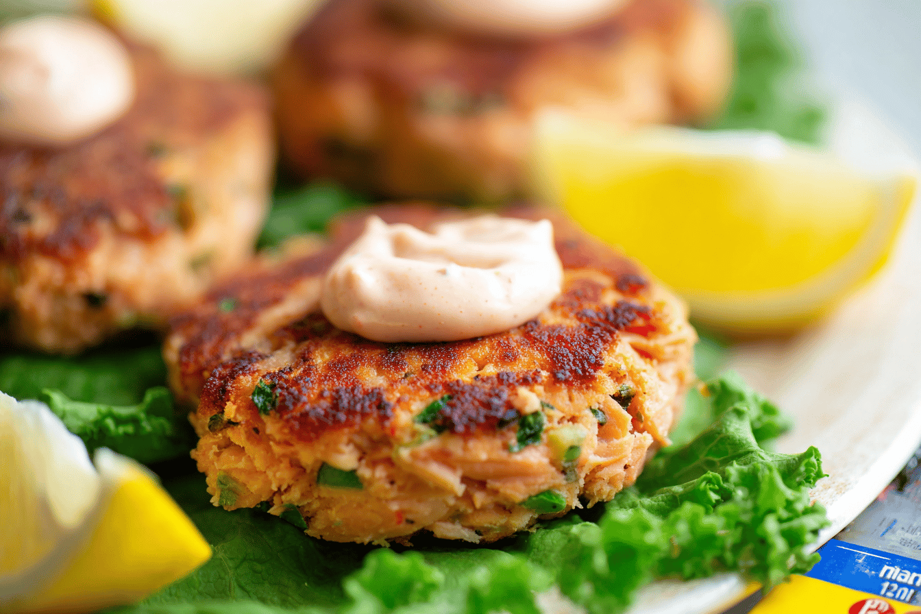 Smoked Salmon Patties with Crispy Flaky Texture