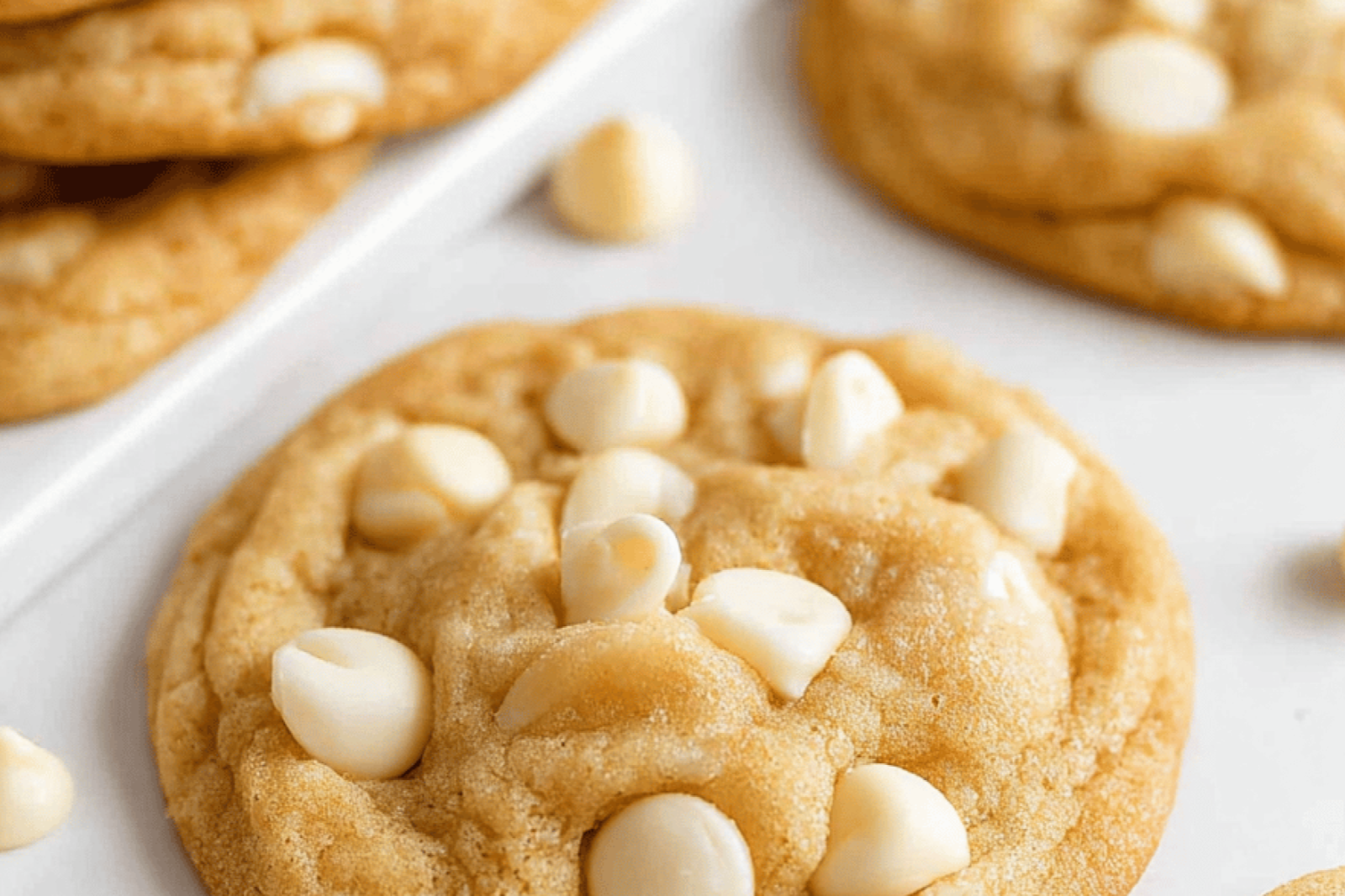 Soft Chewy White Chocolate Chip Cookie Delights
