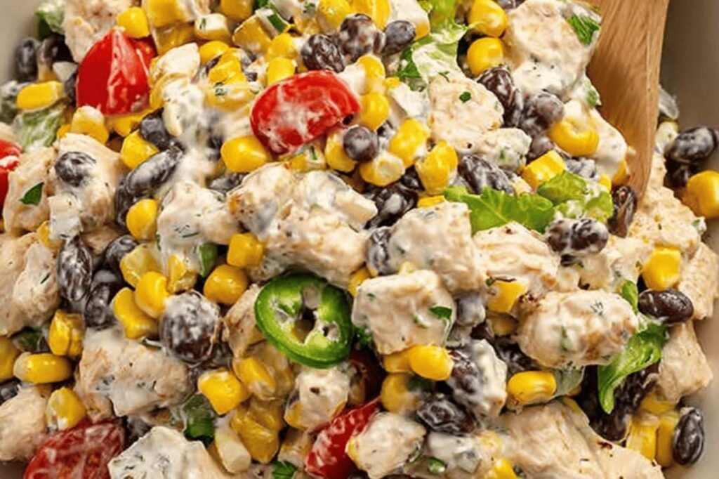 Southwest Chicken Ranch Salad Delight