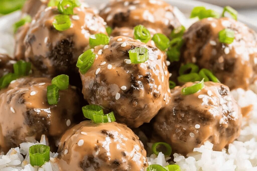 Spicy Honey-Ginger Firecracker Meatballs