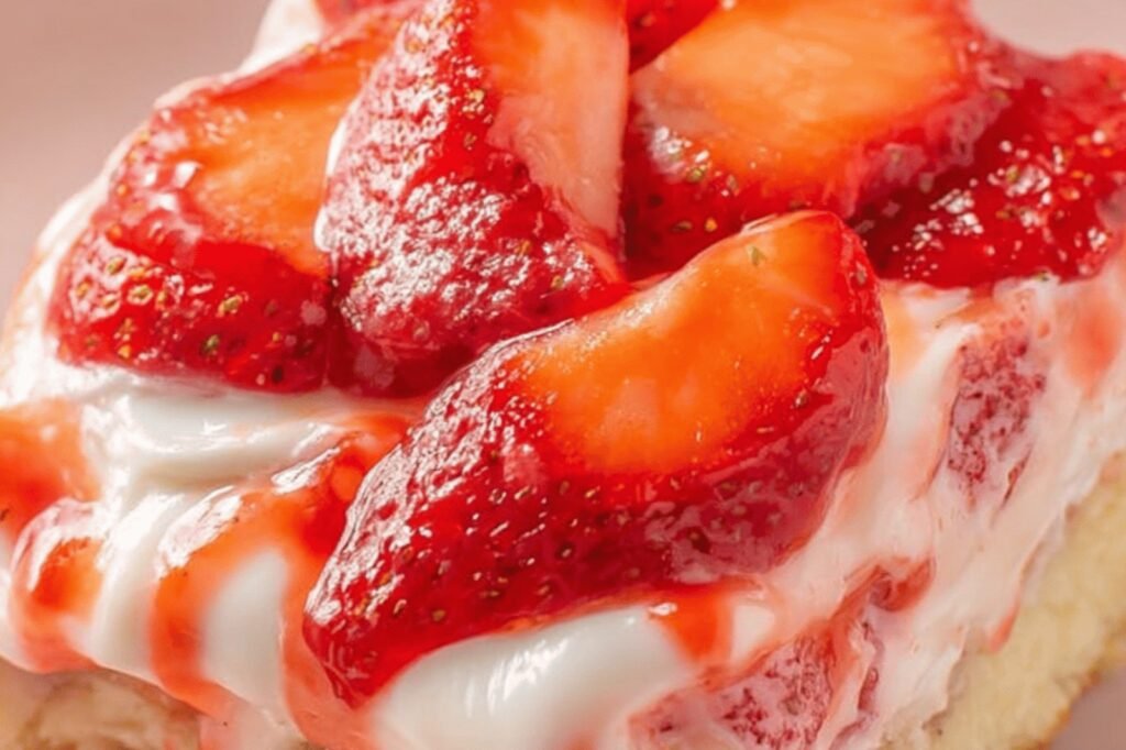 Strawberry Cream Cookie Dessert Bars