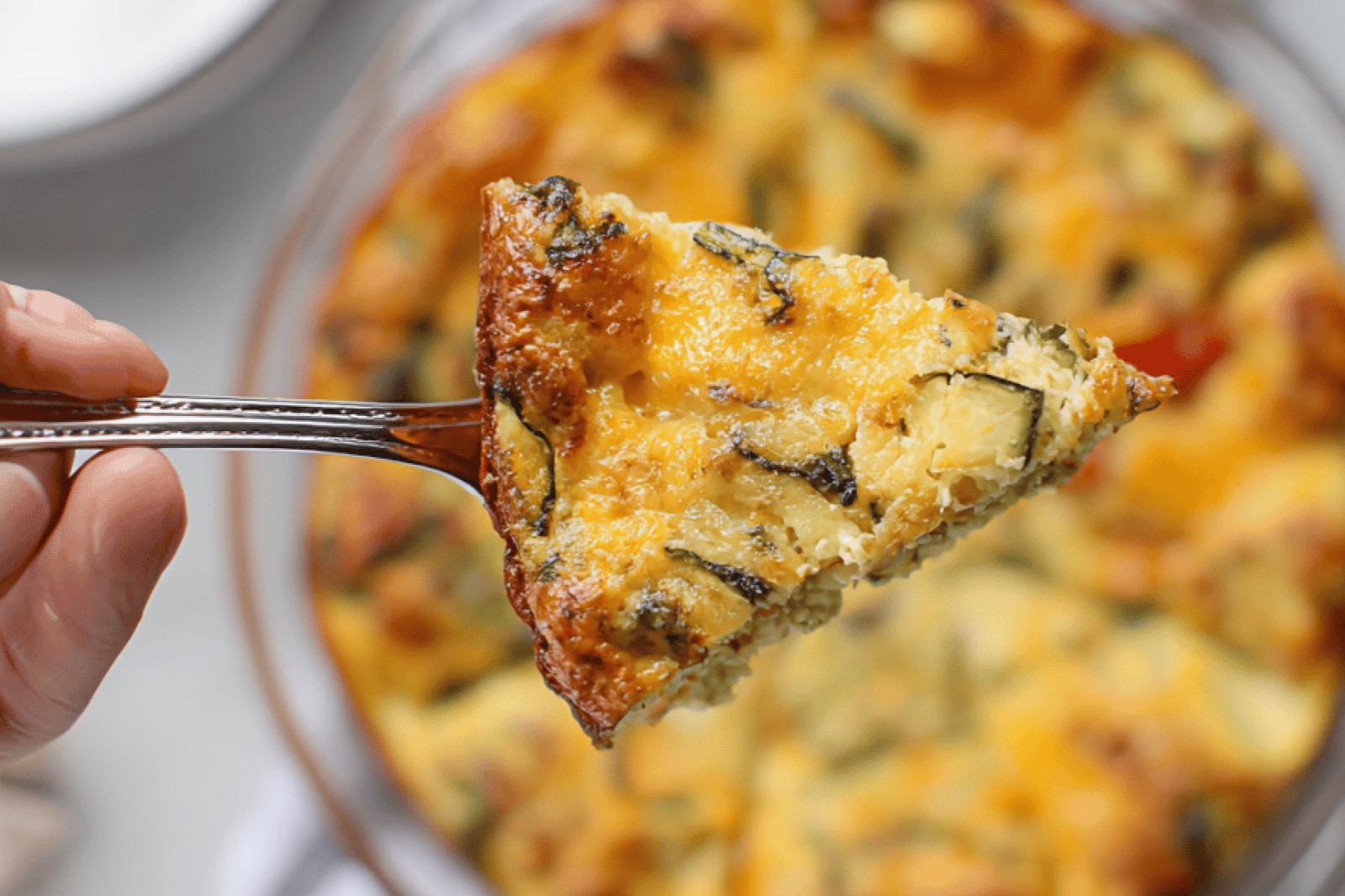 Veggie-Packed Crustless Zucchini Breakfast Bake
