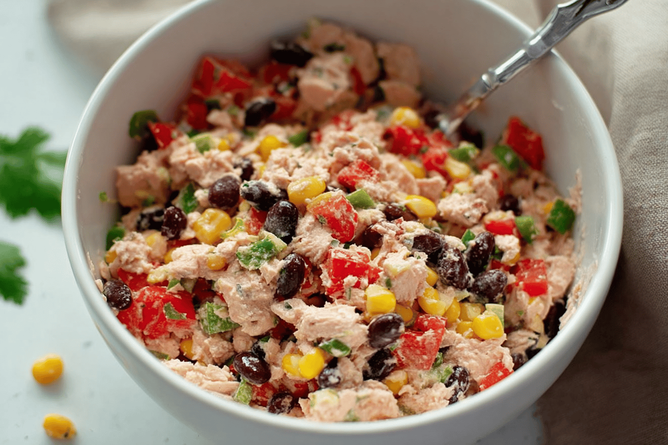 Zesty Mexican Tuna Salad with Beans and Veggies