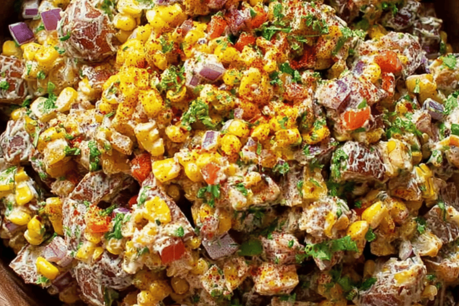 Zesty Street Corn Roasted Potato Salad