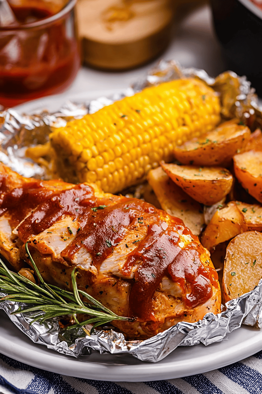 BBQ Chicken Foil Packet Recipe