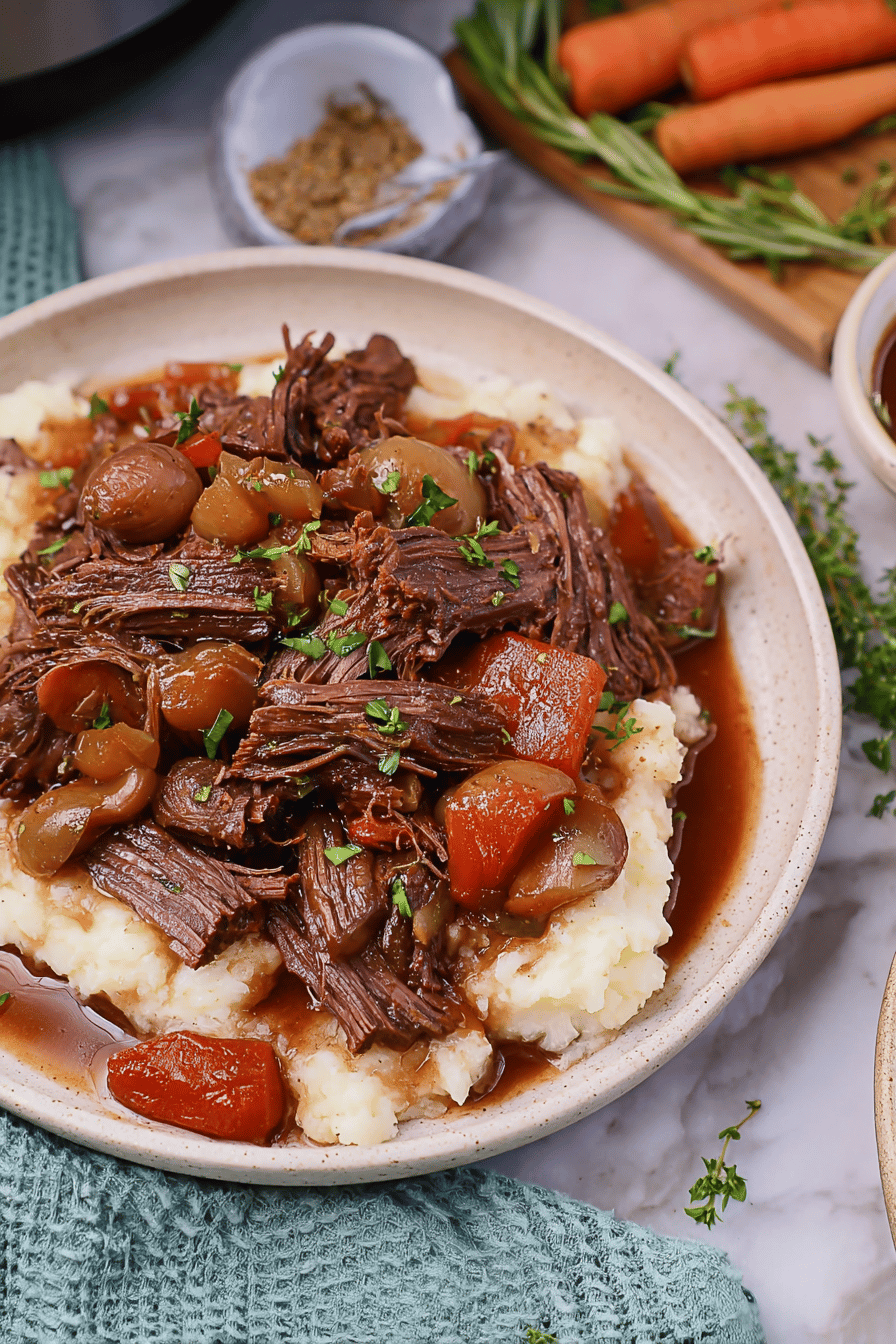 Balsamic Slow Cooker Pot Roast Recipe