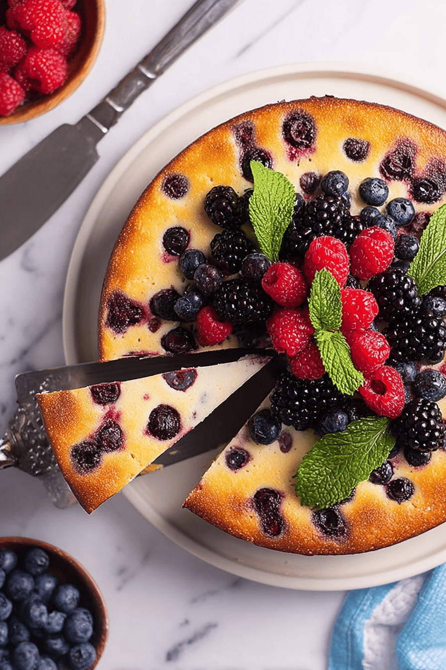 Berry Ricotta Cheesecake Delight
