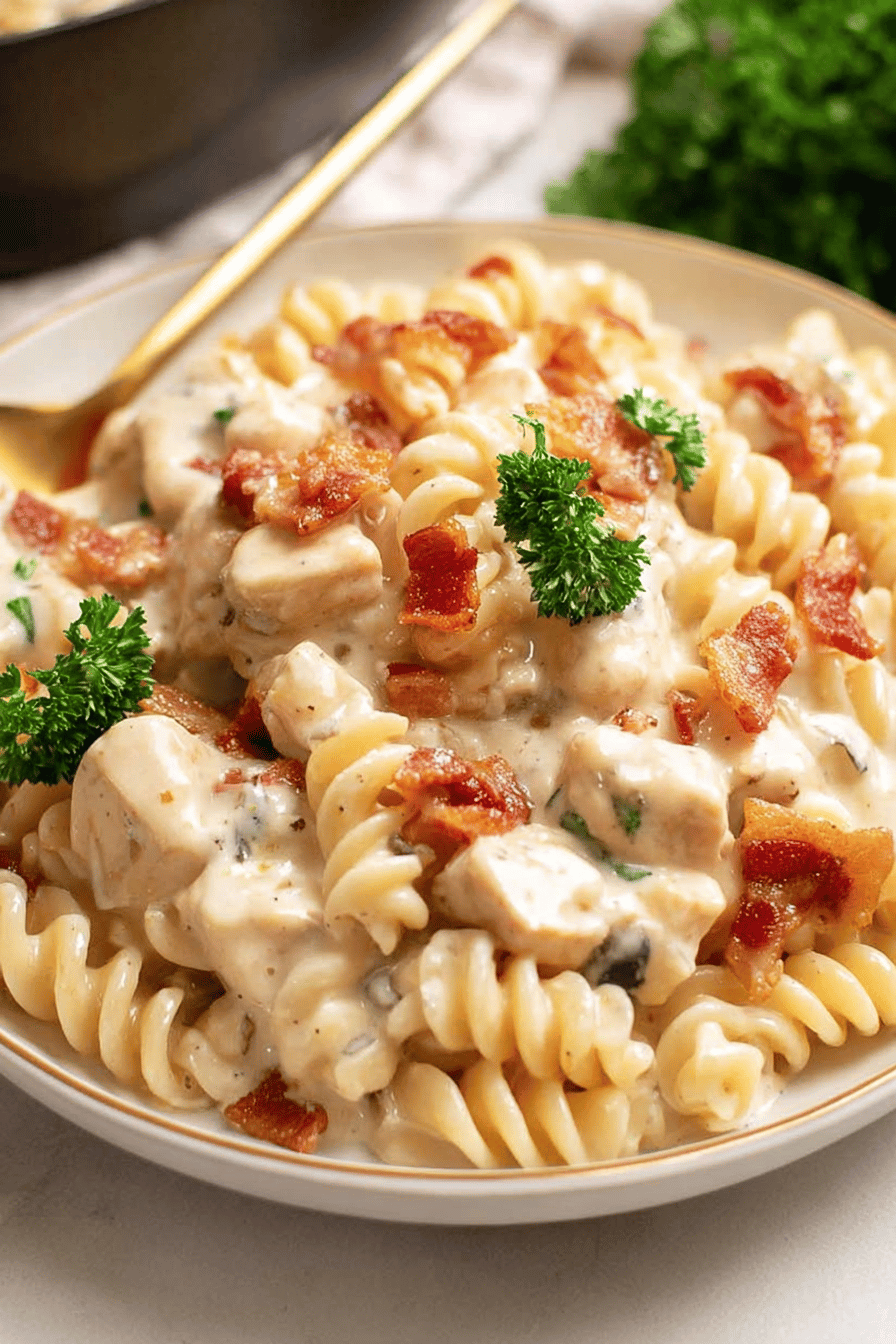 Creamy Bacon Ranch Chicken Pasta