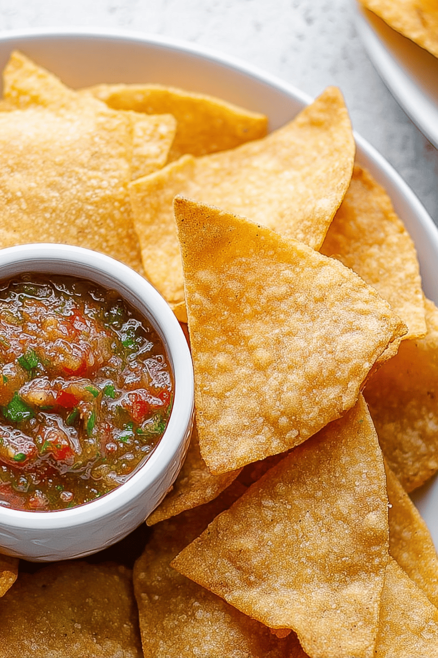 Crispy Homemade Tortilla Chips Recipe