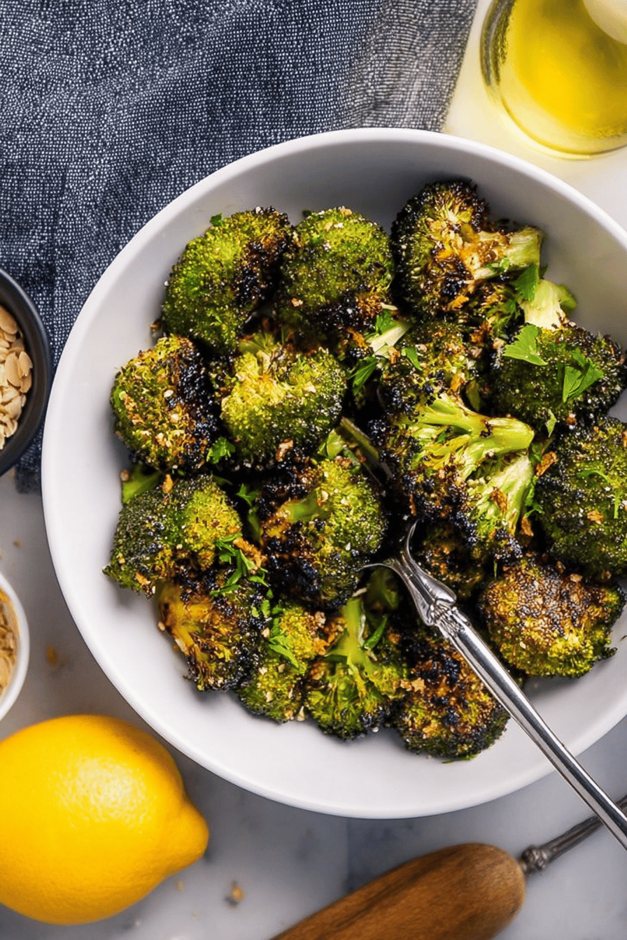 Garlicky Grilled Broccoli Bites