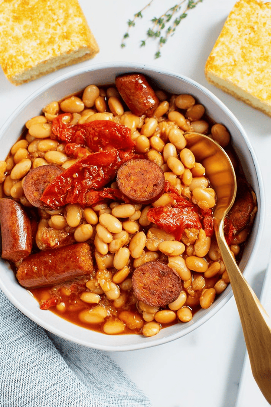 Homemade Franks and Beans Delight