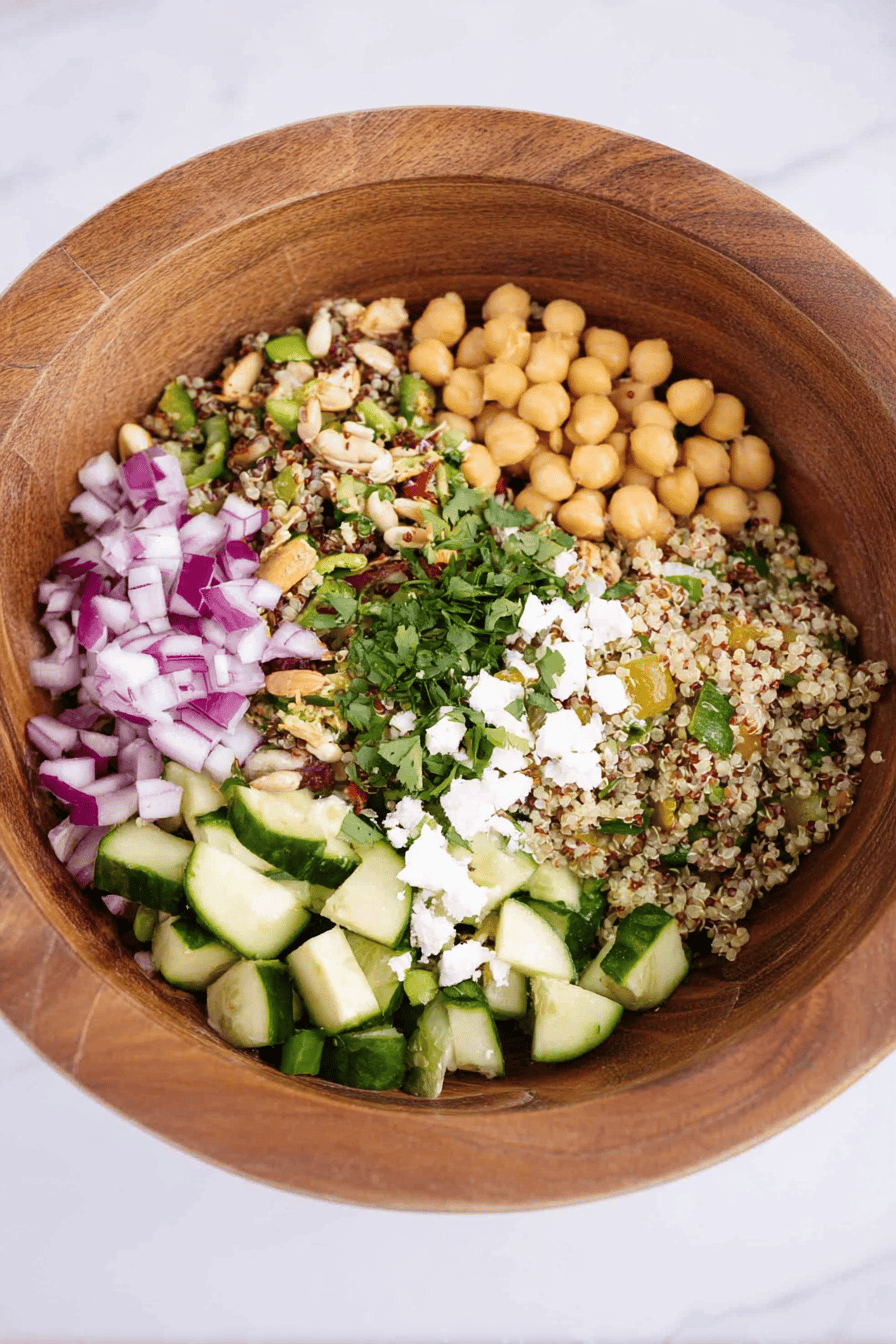 Jennifer Aniston's Quinoa Chickpea Crunch Salad