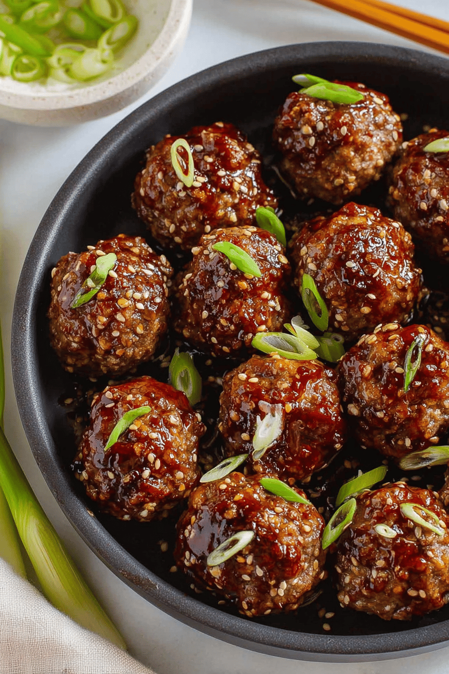 Korean-Style Savory Meatballs