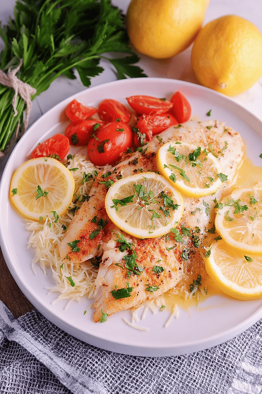 Lemon Garlic Butter Baked Tilapia Delight