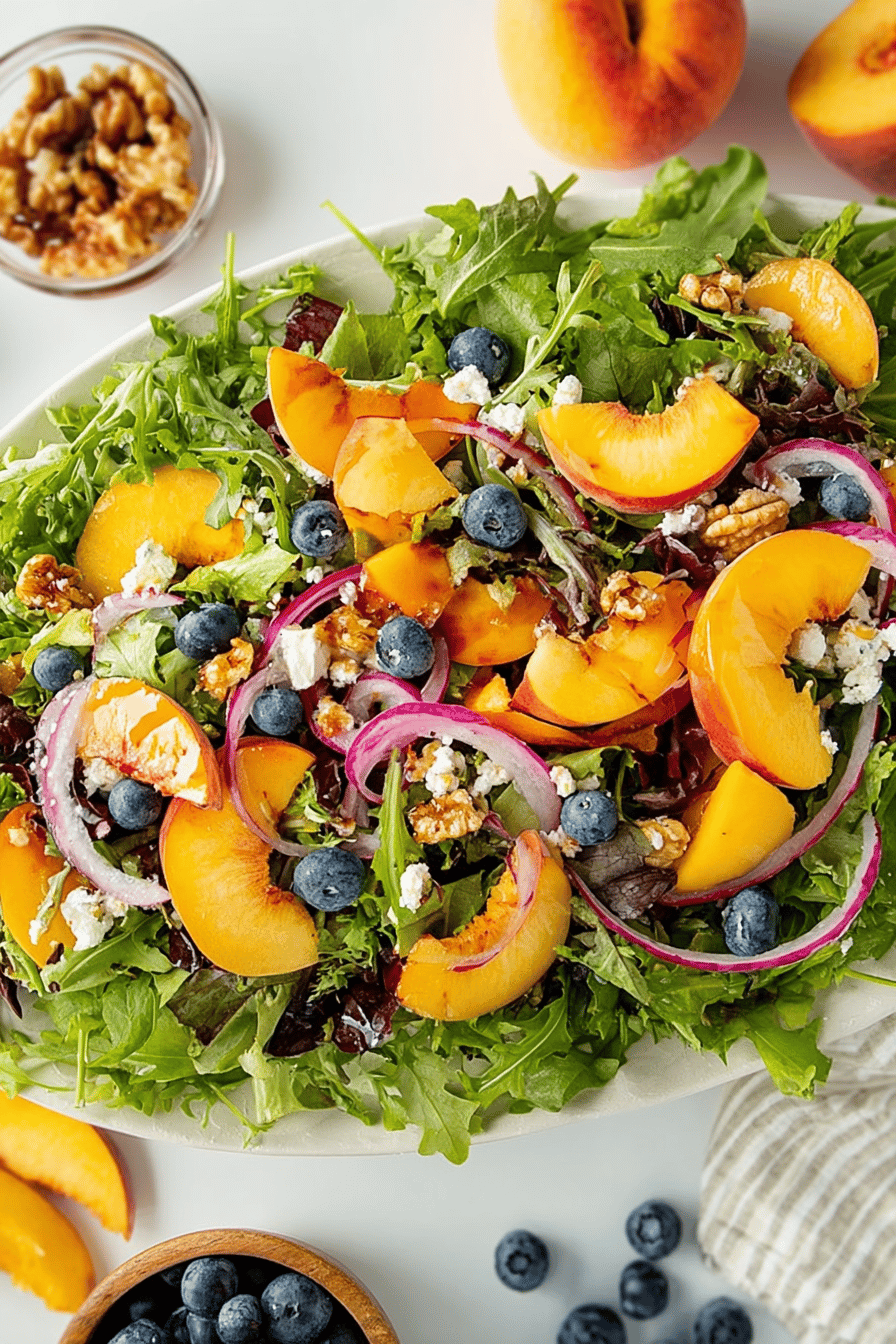 Peach Summer Salad Delight