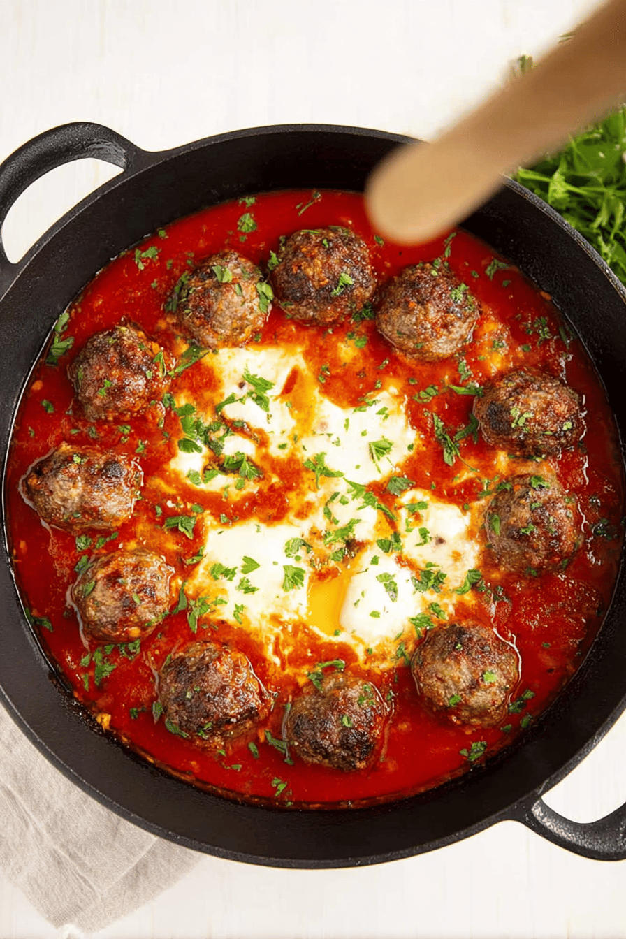 Ricotta-Stuffed Meatball Delight