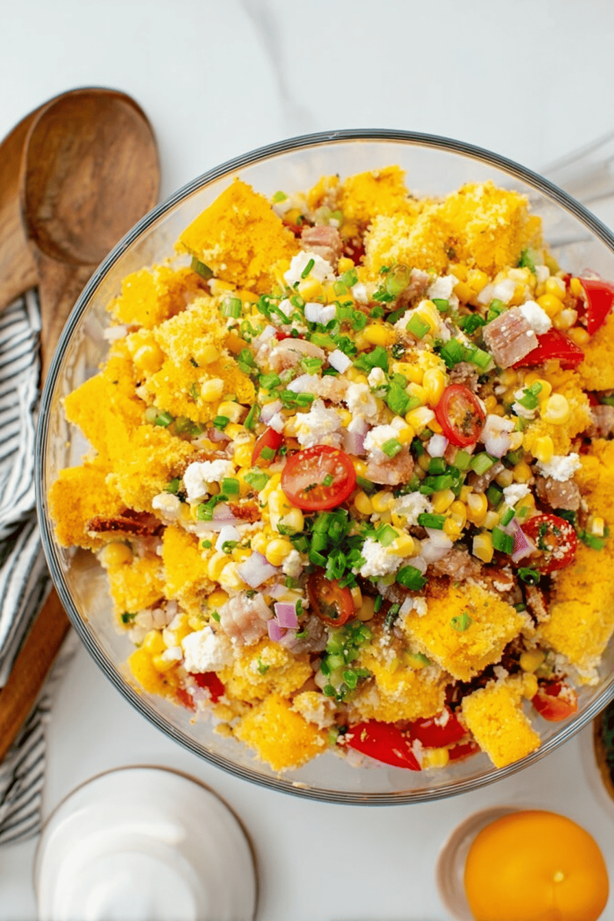 Savory Cornbread Salad Delight