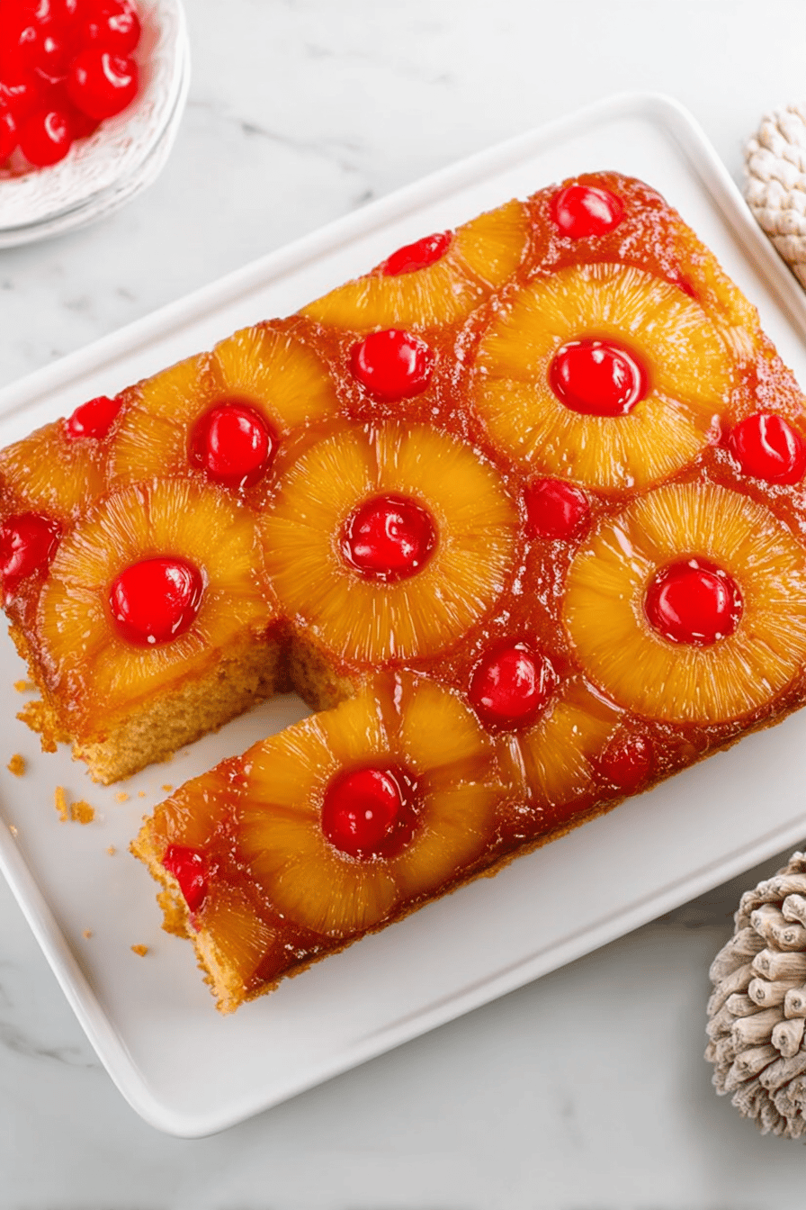 Simple Pineapple Upside Down Cake