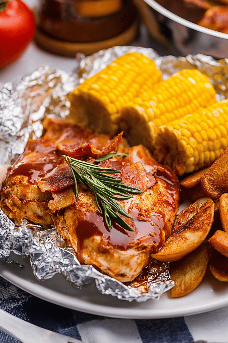 BBQ Chicken Foil Packet Recipe