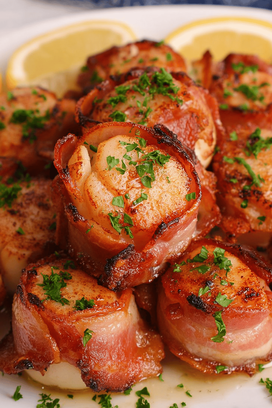Bacon-Wrapped Scallop Delight
