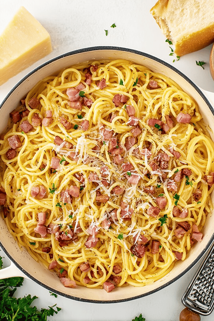 Classic Roman Carbonara Pasta