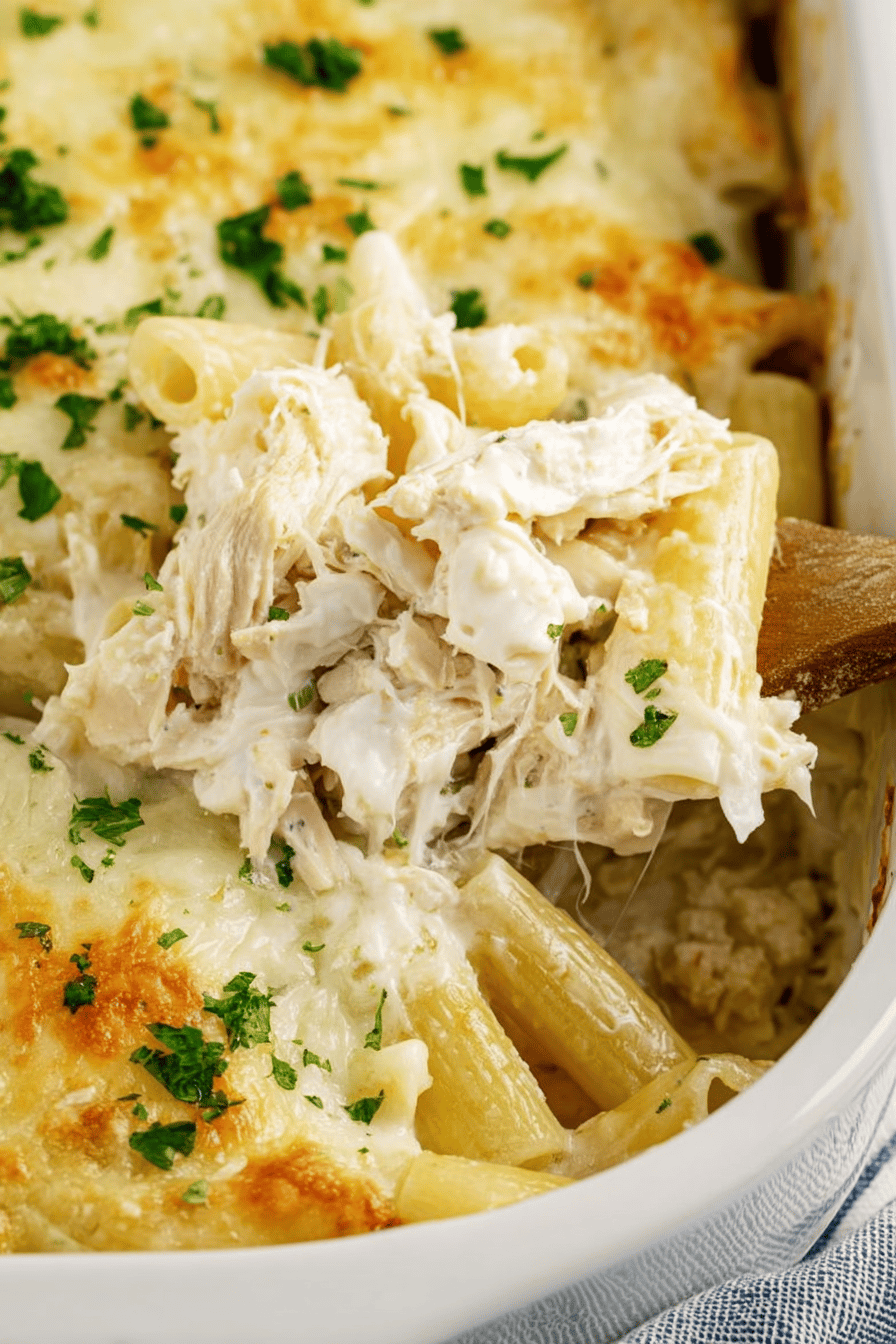Creamy Chicken Alfredo Casserole