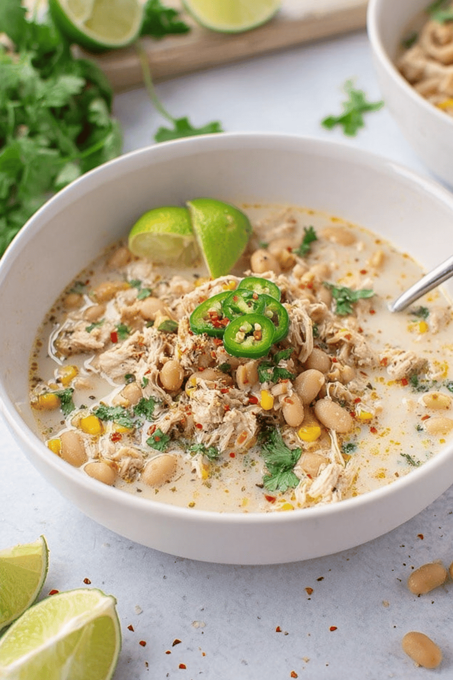 Creamy White Chicken Chili Delight